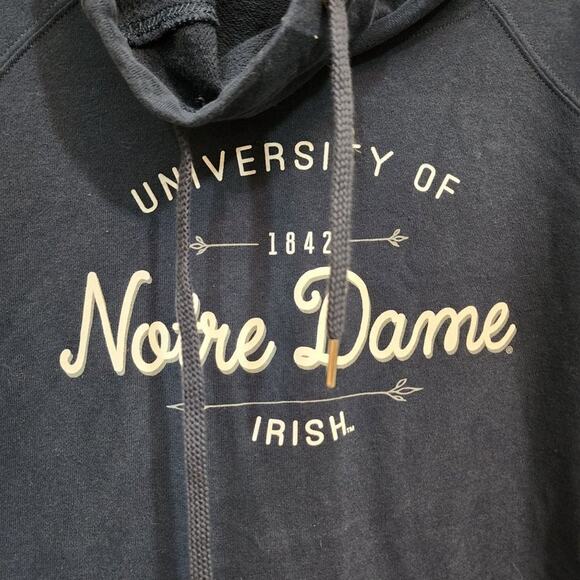 Jansport Notre Dame funnel neck long sleeve tunic sweatshirt woman's size large - Picture 7 of 9